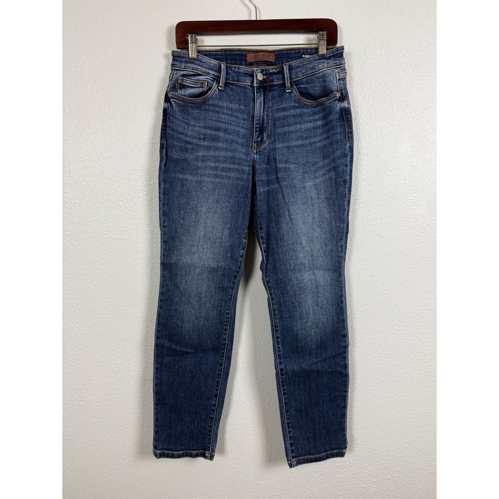 Judy Blue Jeans Womens 7/28 Blue Boyfriend Fit JB82662DK-CO Stretch Denim